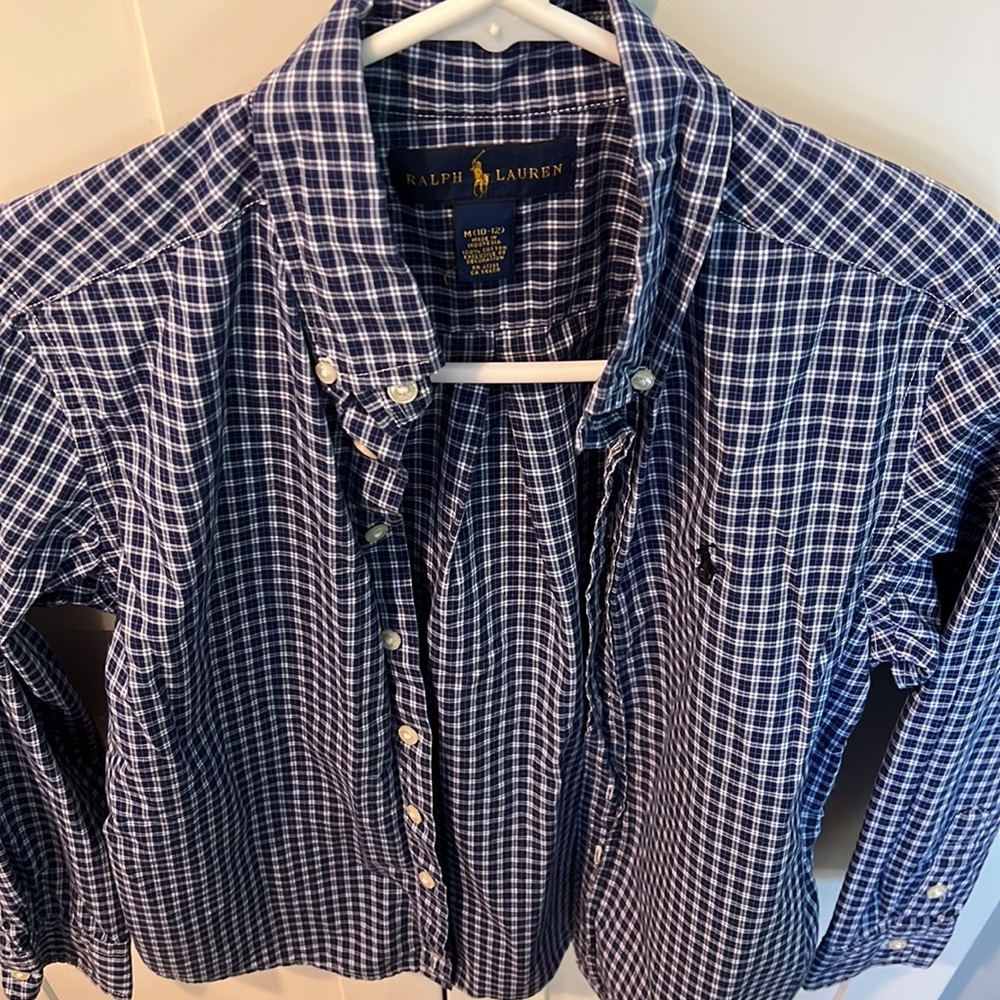 Boys Ralph Lauren long sleeve polo size medium (10-12) - Picture 4 of 4